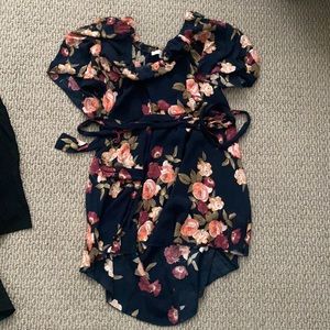 Floral off the shoulder dress